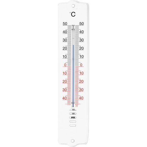 Thermomètre int./ext. Plastique blanc 200 mm (1/2)