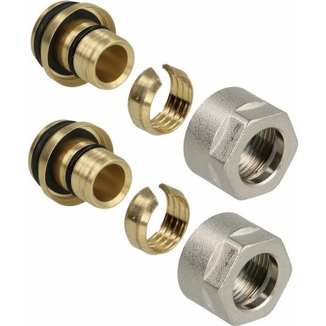Raccord de serrage en laiton 18 x 2,0 pour tuyau multicouche en aluminium