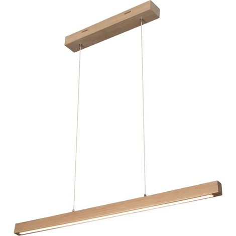 Suspension en Chêne Huilé Design Contemporain avec Variateur Tactile SMAL 1 LED (1/2)