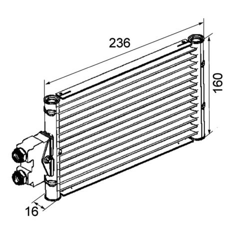 Radiateur d'huile de boîte automatique MAHLE CLC 74 000P MERCEDES-BENZ