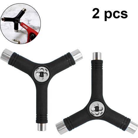 Clé Y Pour Skateboard - 128 x 123 mm - Nylon Noir ou Bleu - Outil Universel pour Longboard et Skateboard - 1 Pièce (1/5)
