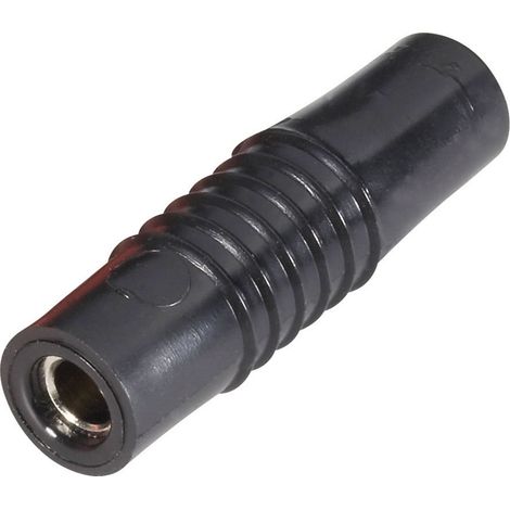 Schnepp KP 4000 S Laborbuchse Stecker, gerade Stift-Ø: 4 mm Schwarz 1 St.
