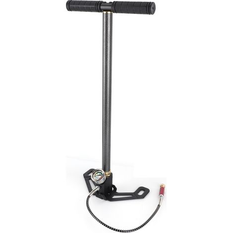 Pompe manuelle haute pression 0-6000psi en acier tungstène, 3 étages, sans huile, pour carabine PCP, pneu, bateau, ballon (1/5)