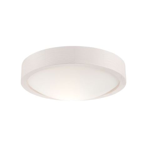 Deckenlampe E27 Ø 27 cm Weiß Holz Modern Deckenleuchte