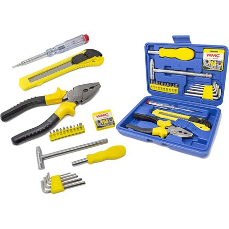 WMC Utensili de Set di utensili de 21 pezzi - Indispensabile per ogni casa, appartamento e garage. (1/5)