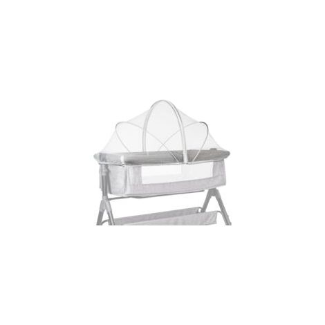Moustiquaire universelle pour berceau avec fermeture éclair, tente de lit bébé en tissu à mailles fines pour une utilisation intérieure et extérieure (blanc, 60 x 105 cm)