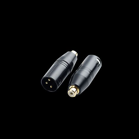 RCA to XLR 3-pin male converter adapter for power amplifiers and consoles. (1/5)
