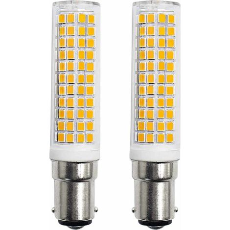 Ahlsen B15d LED Ampoules 8W Équivalente 90W 80W 75W Blanc Chaud B15 Base 910lm 220V 230V 3000K (Lot de 2) (1/5)
