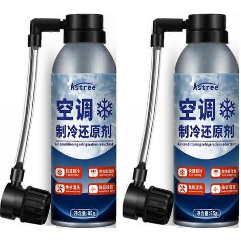 Kit de recharge de climatisation automobile (2 pièces) pour compresseur de réfrigérant automobile R134a (multicolore) (1/4)