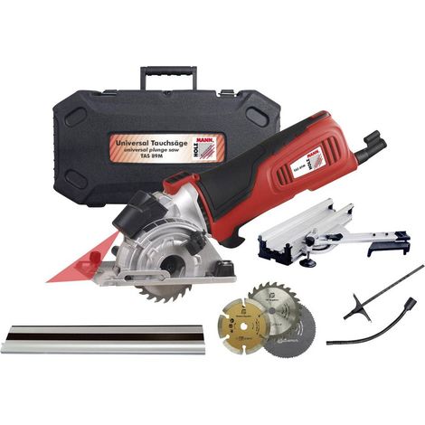 Holzmann – Mini-scie circulaire à main 89 mm 600 W – Profondeur de coupe 28.5 mm – Pour bois, stratifié, céramique – Mallette de transport incluse (1/10)