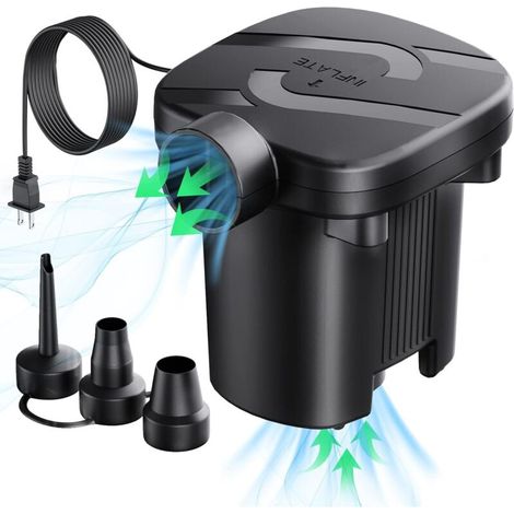 Pompa elettrica per aria – Pompa per aria veloce e portatile per giocattoli gonfiabili, materassi, cuscini, galleggianti per piscina, ecc. (1/4)