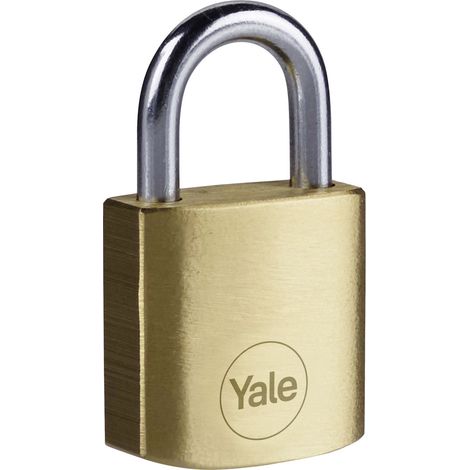 Vorhängeschloss YALE aus Messing - 25 mm weit zu öffnen - 3 Schlüssel - 24241000
