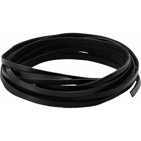 Cinturino in pelle Nero 200 x 0,3 cm Pelle vidaXL
