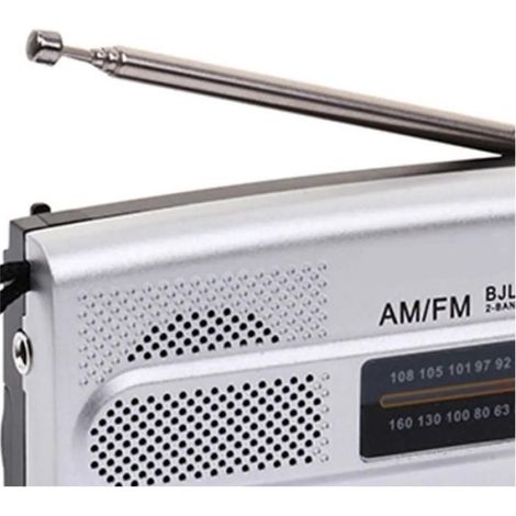 Radio Numerique Portable - FM AM Ondes Courtes Ondes Longues - Recepteur Large Bande - Alimentation Piles AA - 9,6 x 5,8 x 2 cm - 1 Unite (1/5)