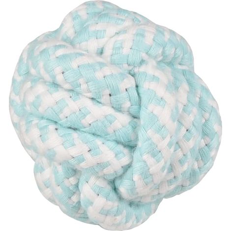 Jouet Chien Small Dog Cub Balle nouée Ivar Turquoise 6cm (1/3)