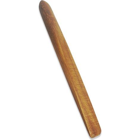 28 cm langer Spatel aus Akazienholz zum Mischen von Mehl und Zubereiten von Sauerteigbrot. Ideal zum Kochen und Backen von Sauerteigbrot. Maße: 28 x 1,5 cm. (1/5)