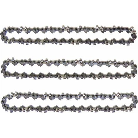 Lot de 3 Chaînes d'Élagueuse sur Perche pour Guide-Chaîne de 10" (25 cm), 40 Maillons d'Entraînement, Faible Rebond, Compatibles avec Black & Decker, Ryobi, Ferrex, Primaster et autres,de DEBUNS (1/5)