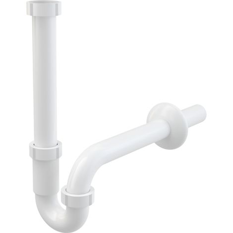 Demi-siphon tubulaire pour évier avec écrou de 5/4 (1/2)