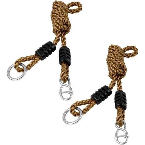 1 Paar verstellbare Schaukelseile + 1,8 m Verlängerungsseil – vielseitige Befestigungsgurte für Schaukeln, Hängematten und Camping, maximale Belastung 300 kg (1/5)