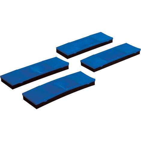 Protettori cinghie da carico 4 p.zi con cuscinetto imbottito e supporto in plastica silverline (1/3)