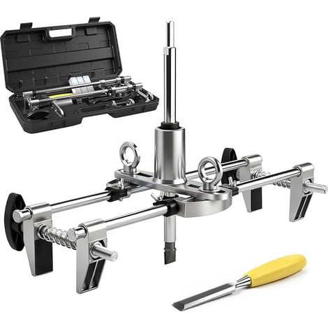 Kit de mortaiser de serrure de porte, kit d'ouvre-trou de serrure de porte avec coupe-trous en acier tungstène de 18 mm, 22 mm, 25 mm pour l'installation de portes en bois (1/5)