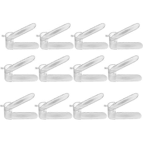 Set mit 12 Schuh-Organizern für den Kleiderschrank, verstellbares Regalsystem (1/5)