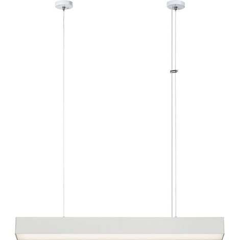 Suspension linéaire blanche 80 cm LED 32W CCT Tuya (1/5)
