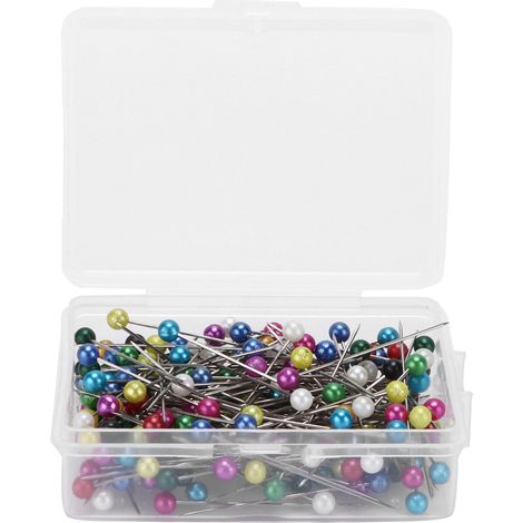Épingle de positionnement multicolore avec boîte de rangement en plastique pour projets de couture et décoration de bijoux (1/5)