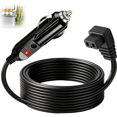 12V 24V Câble pour Dometic ICECO Alpicool ARB Glaciere Allume Cigare 2M (1/5)