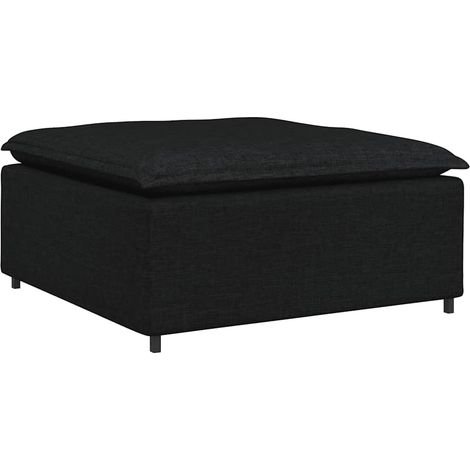 Módulo reposapiés modular para Sofá negro 100x100x48 cm vidaXL (1/5)