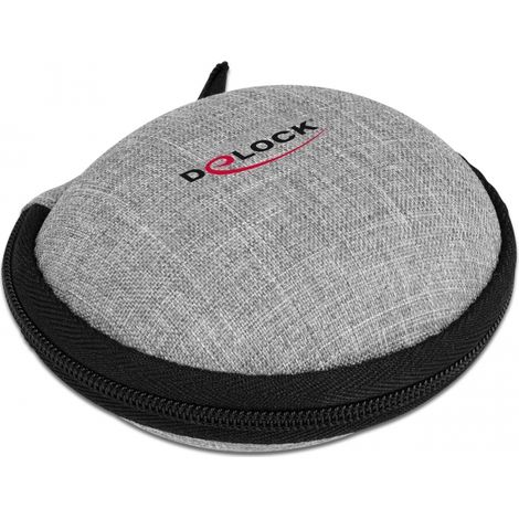 Delock Funda protectora para auriculares intrauditivos