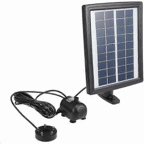 Kit de pompe solaire LED pour fontaine, comprenant une batterie de 26 à 27 secondes. (1/5)