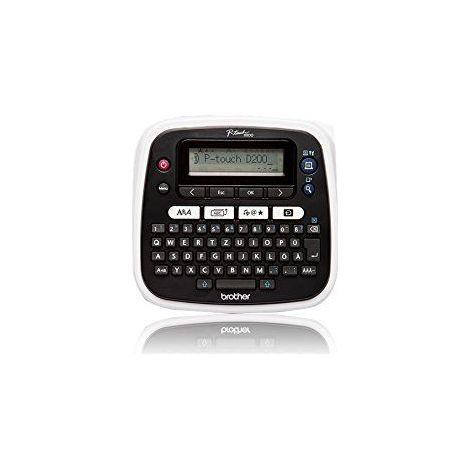 Etiquetadora Brother P-Touch PT-D200BW (180dpi, Qwertz, 20 mm/segundo, 3,5/6/9/12 mm TZe)(PTD200BWZG1) (1/2)