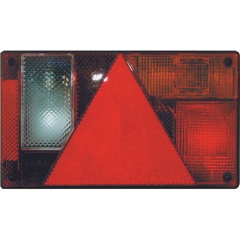 - Rechte rechteckige Rückleuchte, 12 V, 6 Funktionen, mit 5-poligem Stecker, 235 x 135 mm - 16104 (1/5)