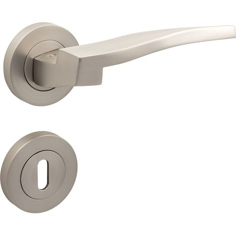 Oro Ergonomic Mat Nickel Rosas Clé Porte Poignée