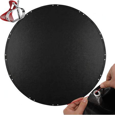 Telo di copertura rotondo per piscina, resistente ai raggi UV, 500–550 cm (1/5)