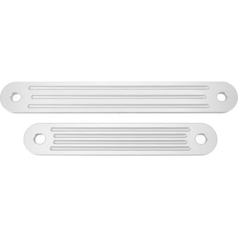 Satz mit 2 Heckspiegel-Montageplatten für Deck und untere Bolzenlöcher, Aluminium 3001.8067, 15 x 2 Zoll, 12 x 2 Zoll (1/5)