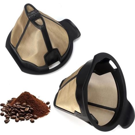 Filtres à café permanents réutilisables en cône, compatibles Ninja CM300 (1/5)