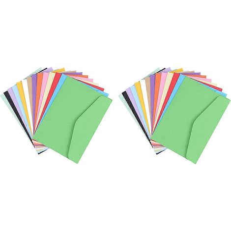 Briefumschläge, Geschenkkarten, farbige Papierumschläge, farbige Umschläge, elegante Umschläge, Briefpapier-Set für Briefumschläge-11.5X8.2X0.1CM (1/3)