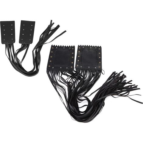 2pcs Franges Guidon Moto Grip Cover Levier Protection Universel (1/5)