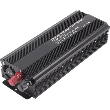 Sinus-Wechselrichter mit Korrekturfunktion, 12 V, 220 V, 1000 W, mit Solarpanel (1/5)