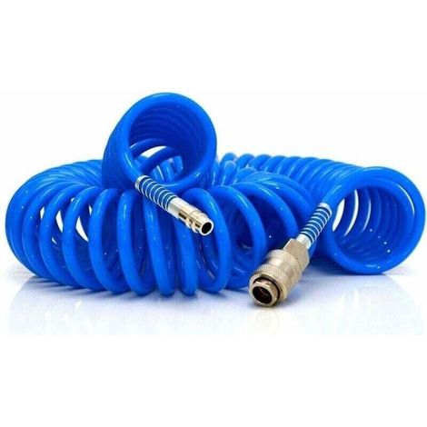 15m de Tuyau d'Air Comprimé, PU Tuyau Spirale pour Compresseur (1/4)