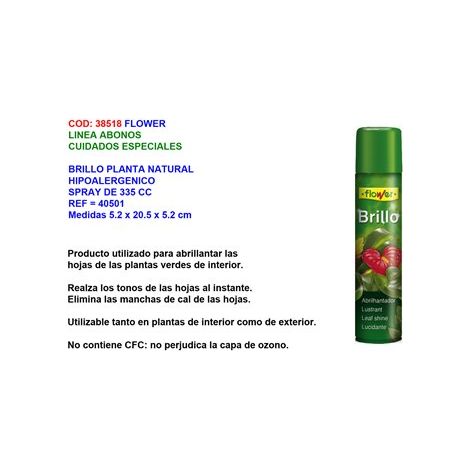 flower brillo planta natural hipoalergenico spray 335 ml 40501 (1/4)