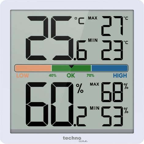 TECHNOLINE Digitales Thermometer-Hygrometer WS9472 (1/3)