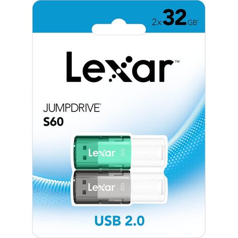 Lexar Jumpdrive S60 USB-Stick 32GB USB 2.0 Schwarz (1/5)