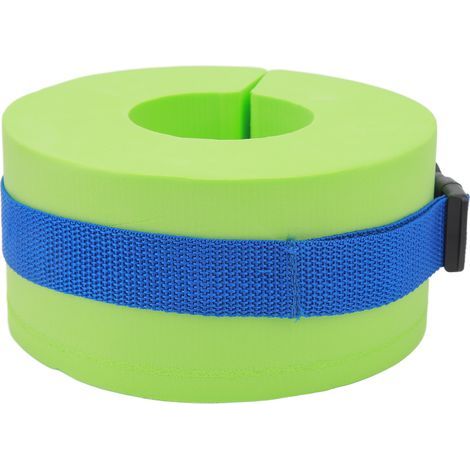 Bracelet de résistance aquatique vert pour bras et chevilles, idéal pour l'entraînement en piscine et aquagym. (1/5)