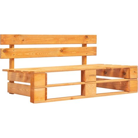 Maison Exclusive - Garten-Mittelsofa Paletten Honigbraun Imprägni (1/5)
