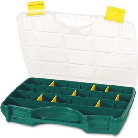 Vaschetta per minuteria 238x312x51 mm verde polipropilene 26 scomparti 22-26 by Tayg TAYG 022005TAY (1/3)