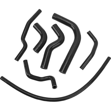 Kit de durites de refroidissement de radiateur en silicone étanches et résistantes à la chaleur pour Suzuki Samurai (noir) (1/5)