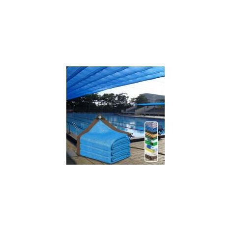 Vela de sombra para patio, malla de sombra rectangular, pantalla de privacidad para balcón, tela de sombra rectangular de 24 pines para protección solar, 3x4 m, para terraza exterior y balcón - Crezuo (1/4)